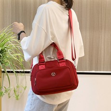 새로운 여성용 핸드백 한국판 대용량 다이아몬드 패턴 옥스포드 핸드백 크로스백 다기능 대용량 단어어깨 가방