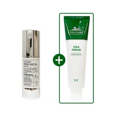 인기상품  vt리들샷 Best5_내일도착) VT리들샷 700 에센스 30ml + 시카크림 100ml (대용량) 세트