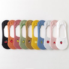 무지 자수과일 스텔스 양말 10켤레 리뷰후기