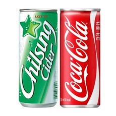 코카콜라 코카콜라&칠성사이다 각15개 콜라 사이다 탄산음료 탄산수 탄산 음료수 음료