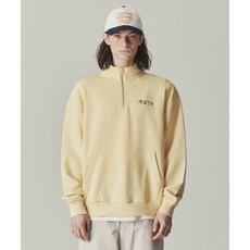비전스트릿웨어 VISION STREETWEAR VSW Splash Half Zip up 크루넥 Lemon
