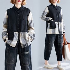 큰언니 가을빅사이즈 긴팔셔츠 티 BS03638# 리뷰 후기