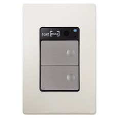 위너스 스마트스위치 IOT wifi 스위치 2구 / 밀키실버(버튼형)