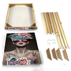 위스키진열장 와인랙벽걸이 늘어난 캔버스 회화를 위한 DIY 목재 평면 포장 프레임 벽 예술 포스터 및 인쇄 유화에 대한 별도 프레임