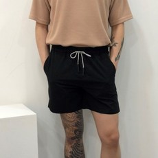 남자 반바지 검정 여름 나이론 옆트임 편한 3부 5부 고무줄 밴딩 숏팬츠 리뷰후기