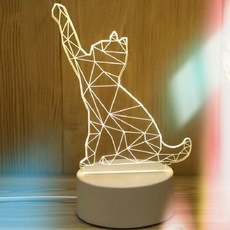 st 인테리어소품조명 ED 3D 아크릴 입체 무드등 수면등 수유등 남녀노소 기념일 축하선물