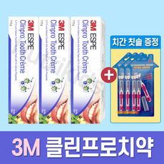 클린프로 치약 스피아민트 3통 마스크 3개