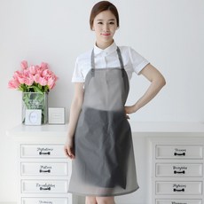데코에버 반투명 방수 목걸이형 앞치마