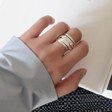딩동샵 8줄 겹겹이 돌돌 실버925 은반지
