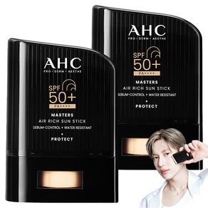 AHC 마스터즈 에어 리치 선스틱 SPF50+ PA++++, 14g, 2개