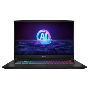 MSI 2025 스워드 GF76 17.3 라이젠9 라이젠 8000 시리즈 지포스 RTX 4070, 블랙, 1TB, 32GB, Free DOS, B8VG-R9 QHD