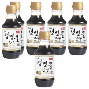 신앙촌 양조 생명물 간장, 360ml, 6개