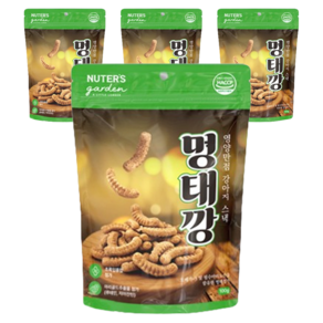 누터스가든 강아지 명태깡 간식 루테인 초록입홍합, 명태맛, 100g, 4개