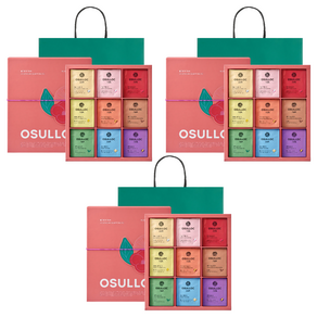오설록 블루밍 티 기프트 세트, 티백 9종 x 4p, 3개