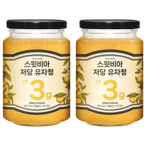스윗비아 저당 유자청, 500g, 1개입, 2개
