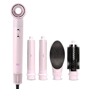 오아 에어셋 음이온 4in1 멀티 헤어 스타일러 OHA-026PK 1400W, 핑크