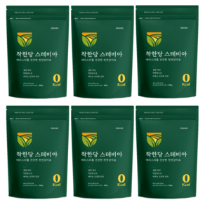 뉴트리커먼 착한당 스테비아 에리스리톨 천연감미료, 400g, 6팩