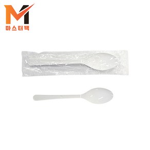 씨앤몰 CN 일회용 숟가락 개별 컷팅포장 백색, 1500개, 1개입