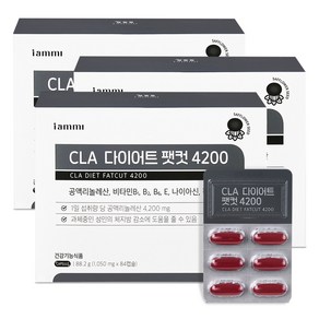 아이엠미 CLA 다이어트 팻컷 4200 공액리놀렌산 과체중 체지방감소, 3박스, 84정