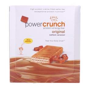 Power Crunch 蛋白質能量棒原味鹹焦糖, 1個, 480g