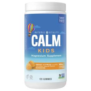 NATURAL VITALITY Calm 兒童鎂 83 克甜柑橘軟糖, 1個, 120顆