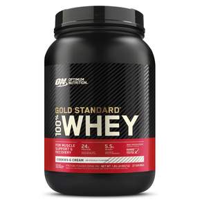 OPTIMUM NUTRITION 歐恩 金牌乳清蛋白粉 奶油餅乾風味, 1個, 837g