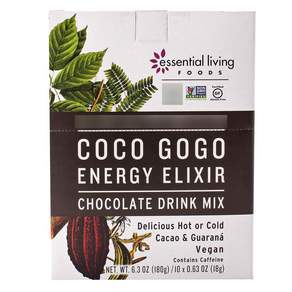 essential living FOODS 即溶Energy Elixir巧克力可可飲料粉, 1個, 180克