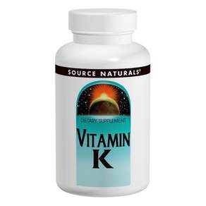 SOURCE NATURALS 維他命K錠, 1個, 100 件