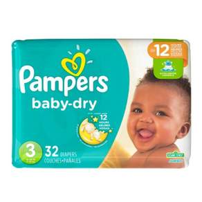 Pampers 幫寶適 baby-dry黏貼型尿布, 第3階段, 32片