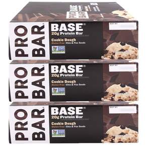 PRO BAR Base餅乾麵團蛋白棒, 70g, 3盒