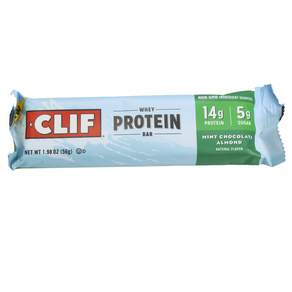 CLIF 薄荷巧克力杏仁乳清蛋白營養棒, 1個, 56克