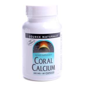 SOURCE NATURALS 無麩質珊瑚鈣膠囊 600mg, 1入, 60顆