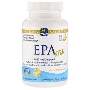 NORDIC NATURALS EPA檸檬魚油軟膠囊 1000mg, 1瓶, 60顆