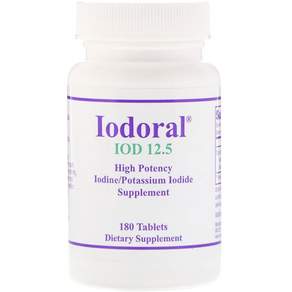 Optimox IOD-12.5碘化鉀補充錠, 1個, 180 入