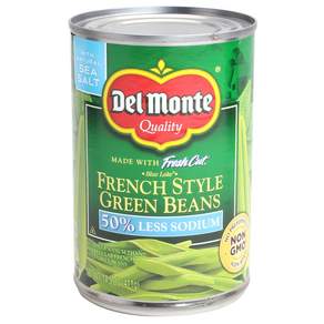 Del Monte 罐頭裝法式低鈉青豆, 1罐, 411g