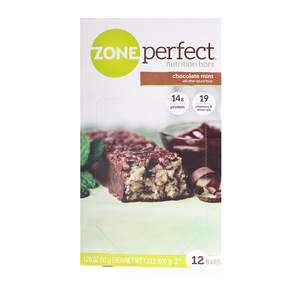 zone perfect 蛋白棒 巧克力薄荷味, 12件, 50克