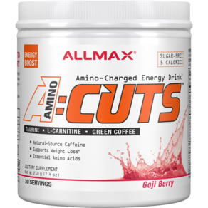 ALLMAX A:Cuts綜合胺基酸左旋肉鹼能量補充粉, 枸杞馬提尼, 1個, 210克