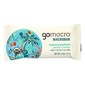 gomacro Balanced Goodness麥片棒 格蘭諾拉麥片椰子口味, 1包, 57g