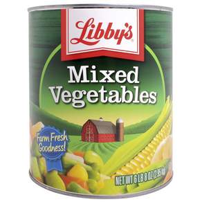 LibbyS 利比混合蔬菜罐頭食品, 1個, 2.95公斤