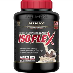 ALLMAX Isoflex乳清蛋白粉, 餅乾和奶油, 1個, 2.27公斤