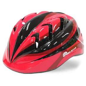 SPEED STAR 兒童自行車安全帽, 紅色的