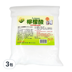 三皇檸檬酸 潔淨洗潔除垢劑, 800g, 3包