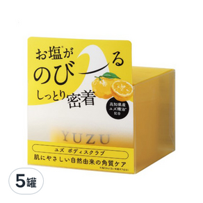 DAILY AROMA JAPAN 柚子精油身體角質磨砂膏, 300g, 5罐