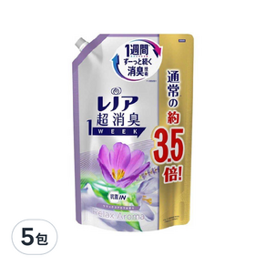 Lenor 蘭諾 柔軟精 放鬆香 補充包, 1390ml, 5包