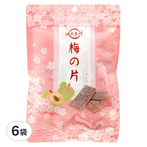 屹兆莊活力本味 日式梅片, 60g, 6袋