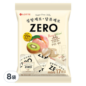 LOTTE 樂天 ZERO 零糖水果軟糖 Mini, 238g, 8袋