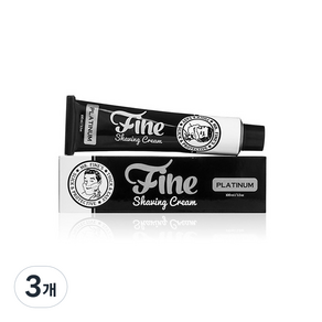 Mr Fine 剃須膏白金, 100ml, 3個