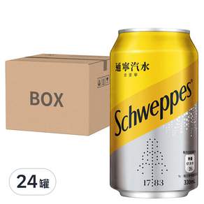Schweppes 舒味思 通寧汽水, 330ml, 24罐