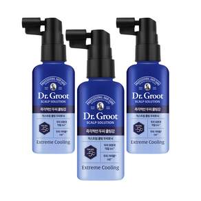 Dr.Groot 頭皮解決方案 頭皮冷卻補充品, 3個, 80ml