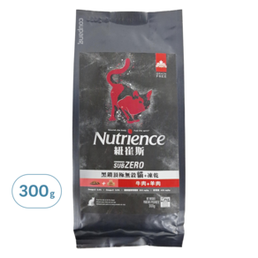 Nutrience 全齡貓 黑鑽頂級無榖貓凍乾, 牛肉 + 羊肉, 300g, 1包